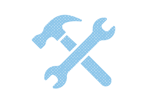 hammer and wrench icon